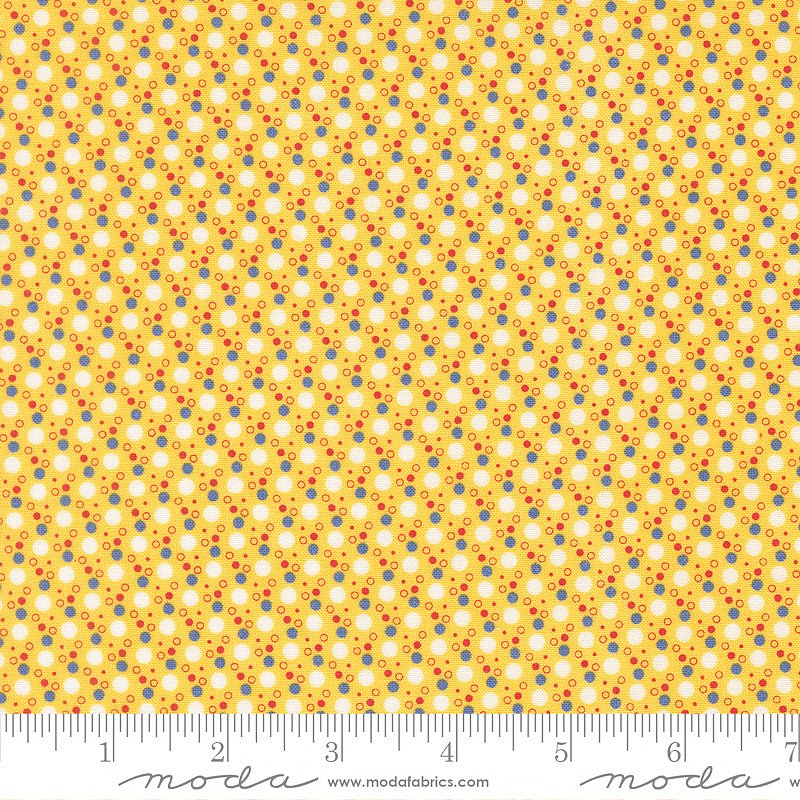 30's Playtime Bubbly Dots Sunshine - Moda from Fort Worth Fabric Studio