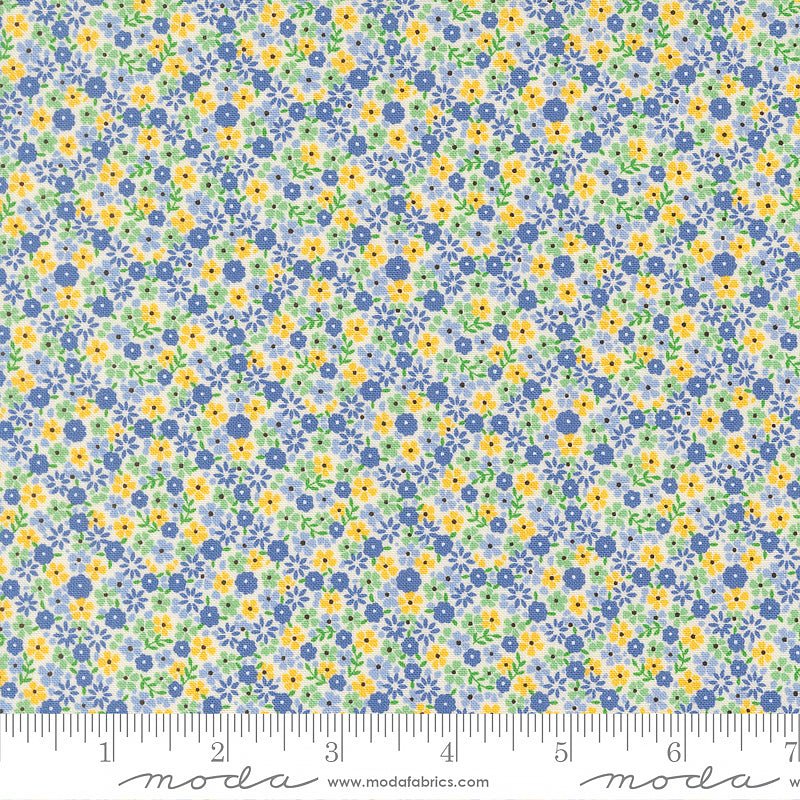30's Playtime Calico Florals Aloe - Moda from Fort Worth Fabric Studio