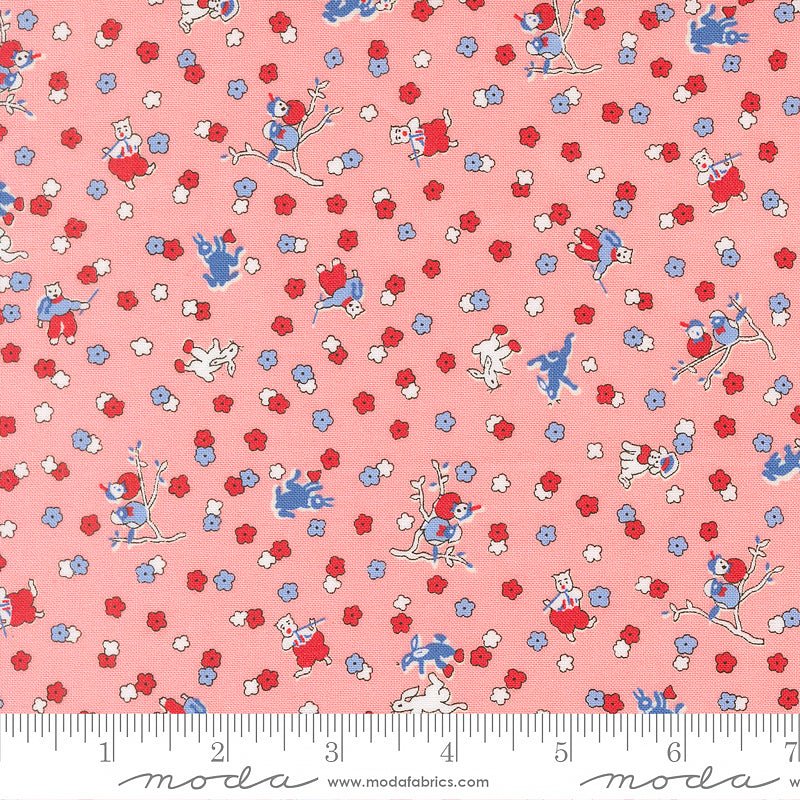 30's Playtime Frolicking Animals Petal - Moda from Fort Worth Fabric Studio