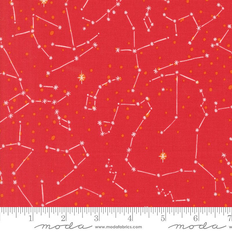 321 Blast Off Constellation Stars Mars - Moda from Fort Worth Fabric Studio