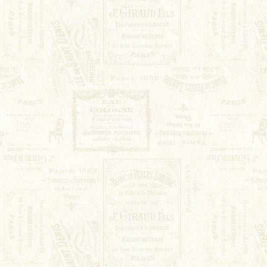 Wildflower Meadow Word Texture Cream - Wilmington Prints from Fort Worth Fabric Studio