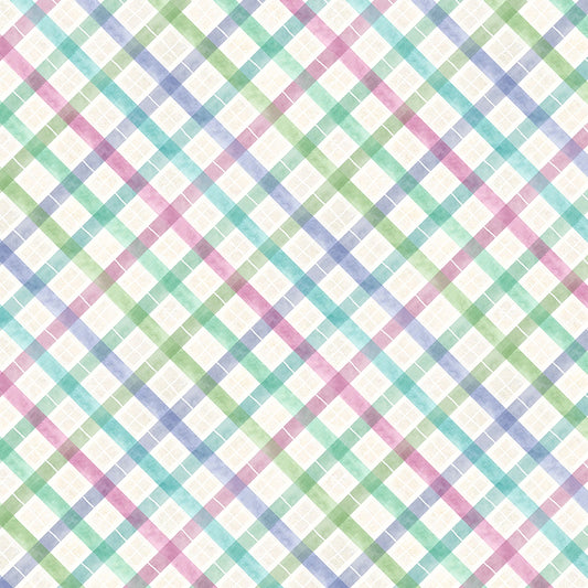 Wildflower Meadow Plaid Cream - Wilmington Prints from Fort Worth Fabric Studio