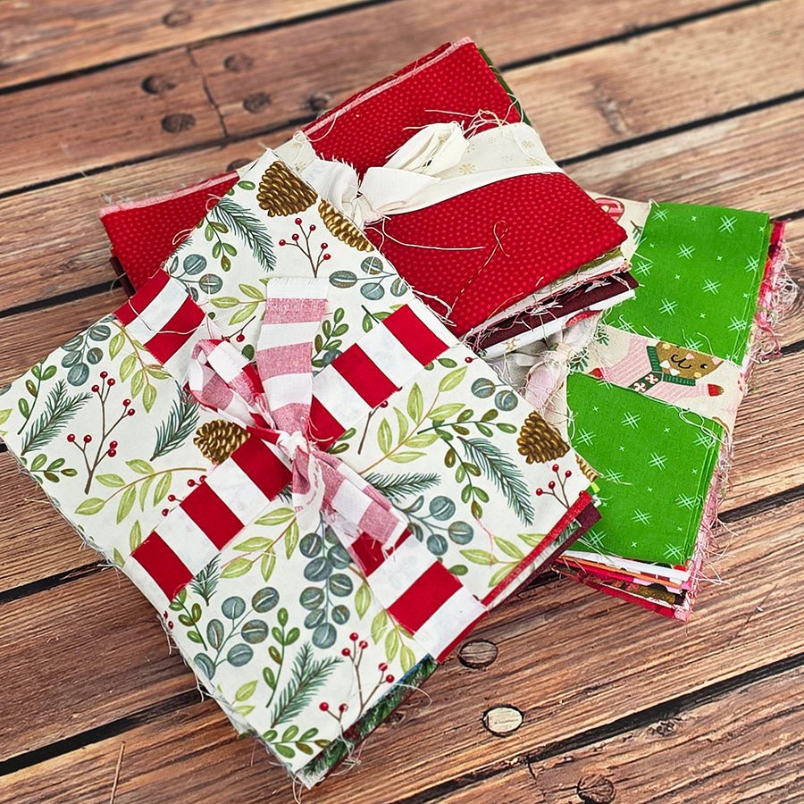 3/4 Pound Christmas Scrap Pack from FWFS - Fort Worth Fabric Studio from Fort Worth Fabric Studio