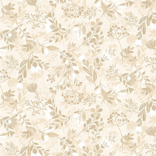 108" Wide Quilt Backing Meadow Cream from Henry Glass 3 YARD CUT