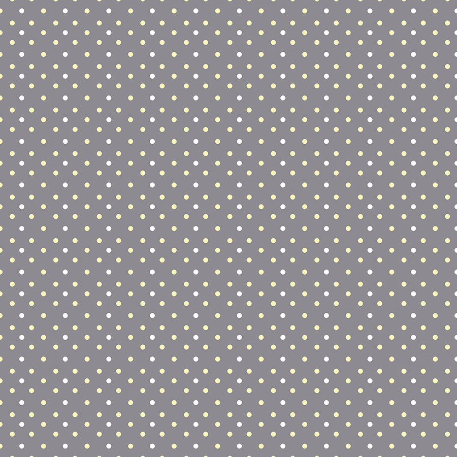 Buzzin' Blooms Polka Dots Dark Gray
