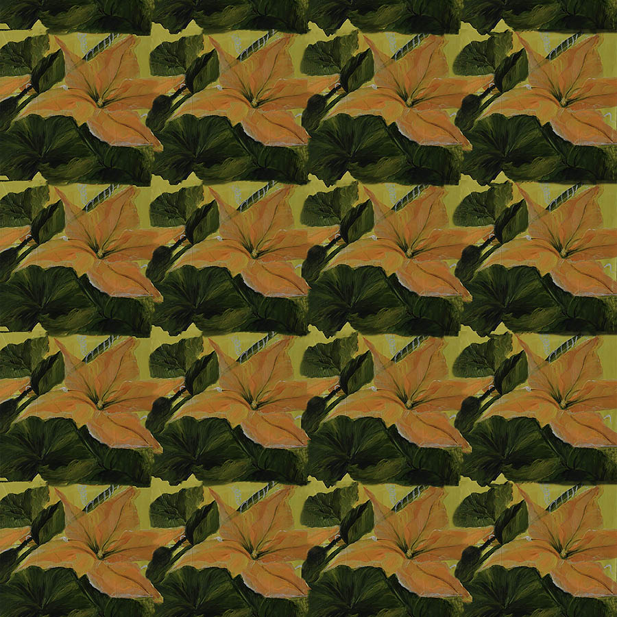 Northcott Bittersweet Blossom Orange 1 Yard Cut