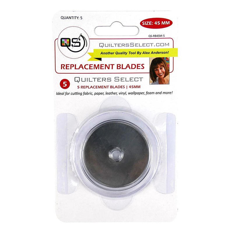 45mm Rotary Blade Replacements 5pk by Quilter's Select - Quilter's Select from Fort Worth Fabric Studio