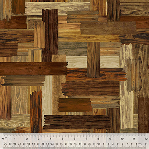 108" Quilt Backs Wood Planks from Windham 3 YARD CUT