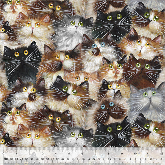 108" Quilt Backs Cat Pack from Windham 3 YARD CUT