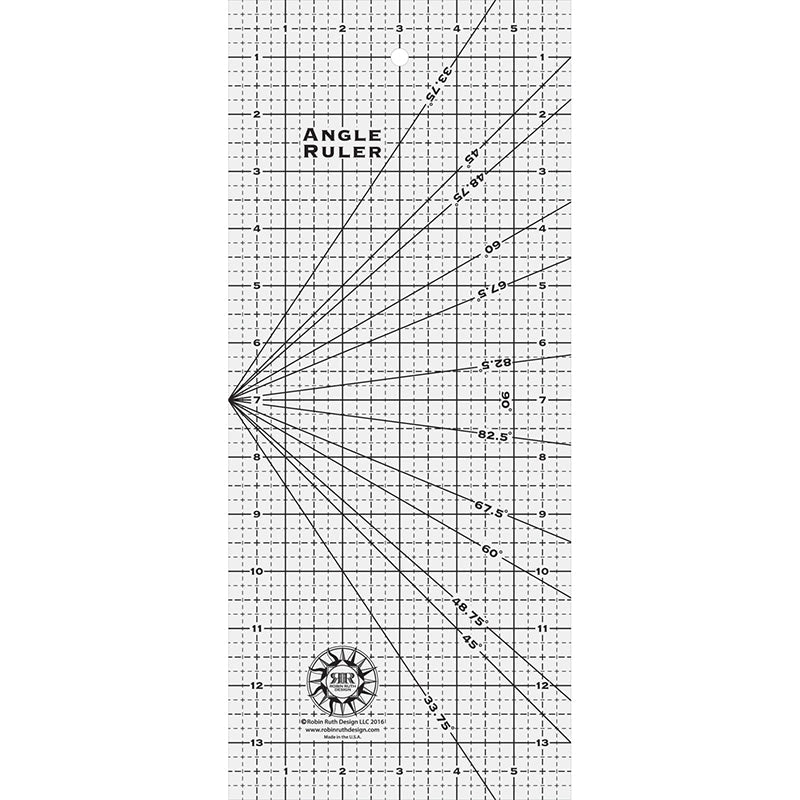 6" x 14" Angle Ruler by Robin Ruth Design - Robin Ruth Design from Fort Worth Fabric Studio