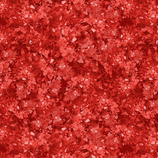 108" Quilt Backs Mirage Red from Wilmington 3 YARD CUT