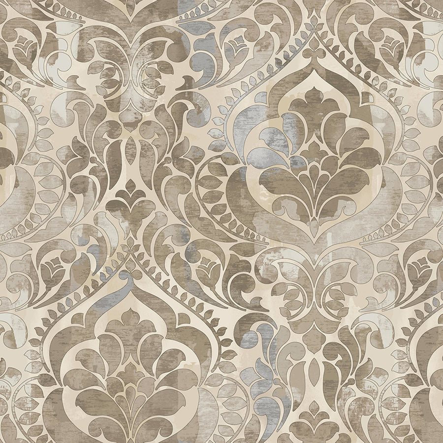 118" Wide Quilt Backing You Damask! Sepia from StudioE 3 YARD CUT