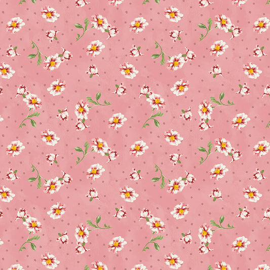 Blushing Meadow Medium Floral Toss Pink