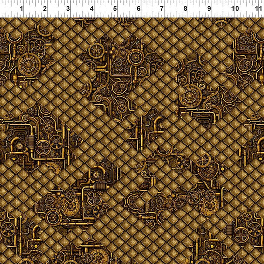 Dragons - Steampunk Dynasty Scales/Pipes Gold