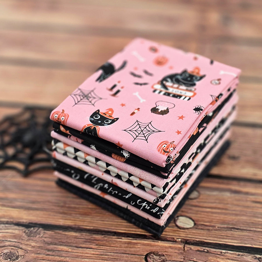 Black Cat Social 8 Fat Quarter Bundle – FWFS Exclusive