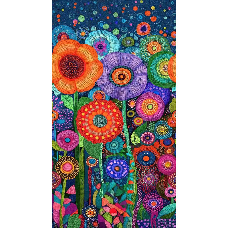 Jubilant Floral 24" Panel Multi