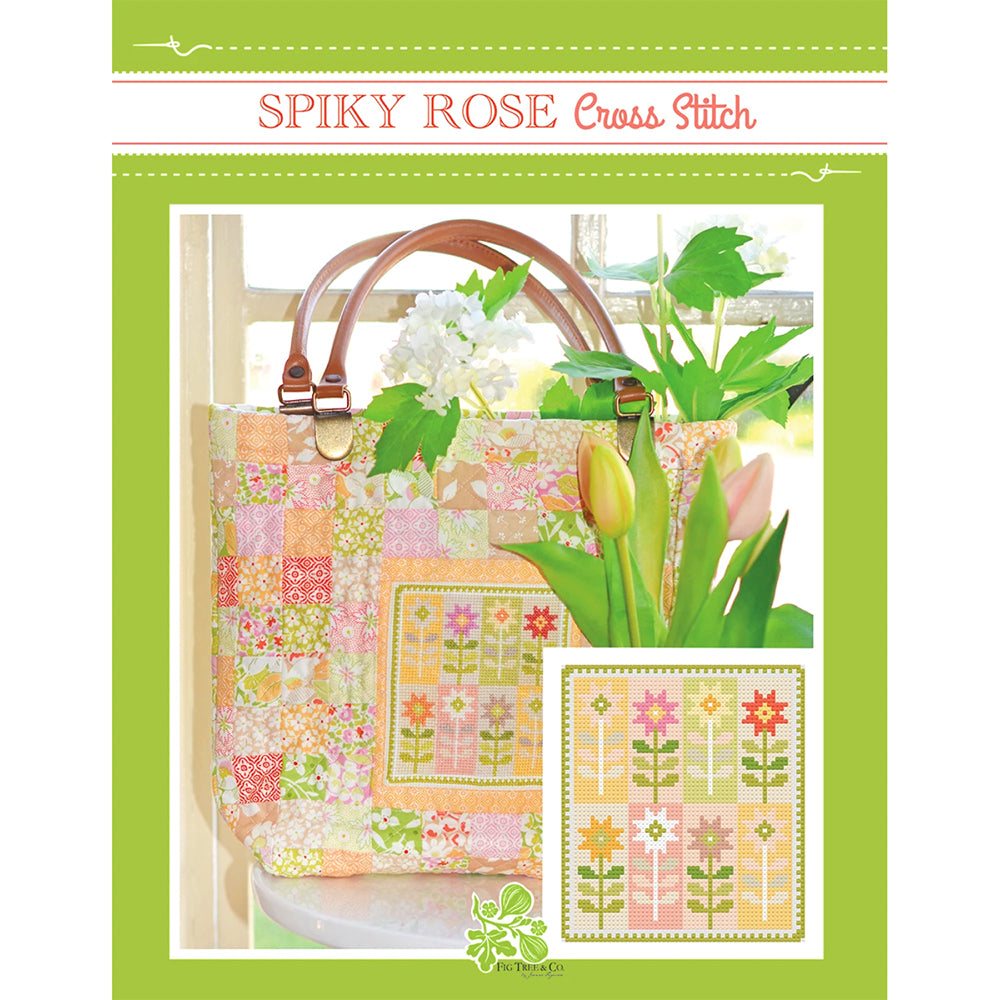 Spiky Rose Cross Stitch Pattern by Fig Tree & Co.