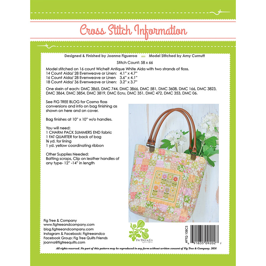 Spiky Rose Cross Stitch Pattern by Fig Tree & Co.