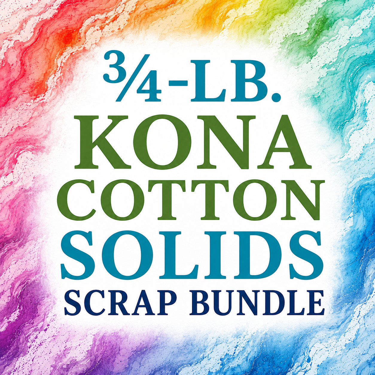 3/4-Lb. Kona Cotton Solids Scrap Bundle from FWFS
