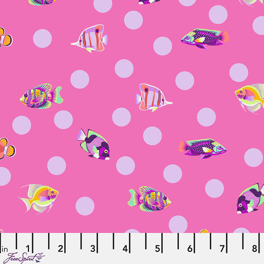 Free Spirit Floral Reef School Crossing Delphine 1 Yard Cut