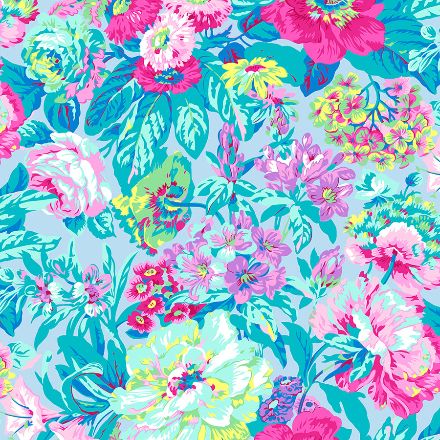108" Wide Quilt Backing Kaffe Fassett Collective Voluptuous Pastel from Free Spirit 3 YARD CUT