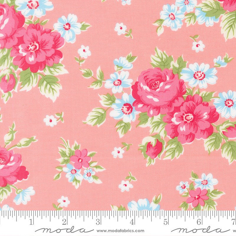 A Cat Named Stitch Blooming Florals Blush - Moda from Fort Worth Fabric Studio