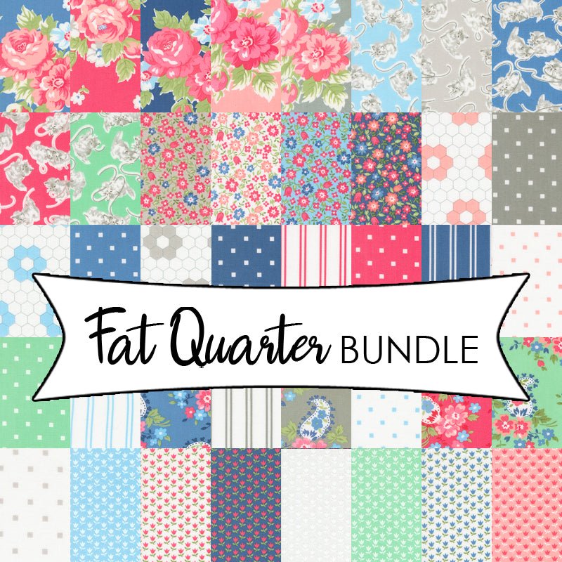 A Cat Named Stitch Fat Quarter Bundle - Moda from Fort Worth Fabric Studio