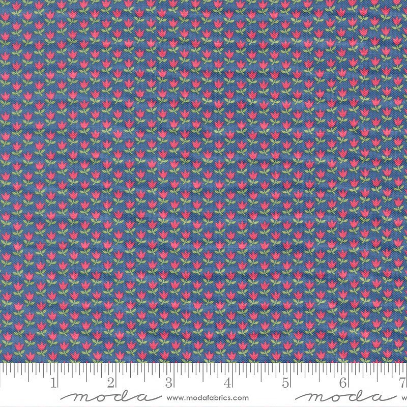 A Cat Named Stitch Small Tulips Sea - Moda from Fort Worth Fabric Studio