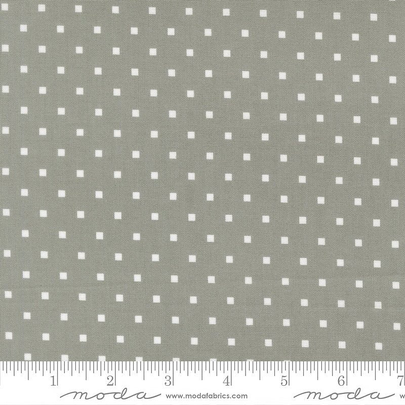 A Cat Named Stitch Square Dots Tabby - Moda from Fort Worth Fabric Studio