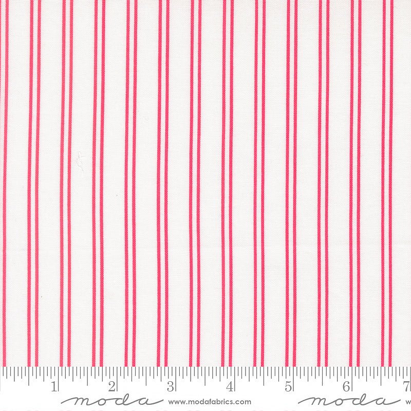 A Cat Named Stitch Stripes Cream Rosie - Moda from Fort Worth Fabric Studio