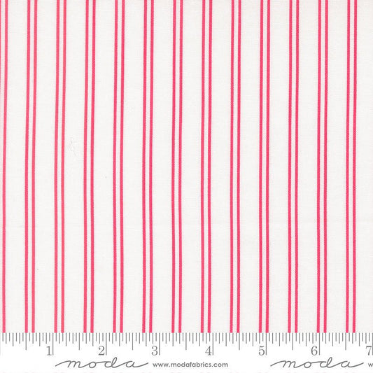 A Cat Named Stitch Stripes Cream Rosie - Moda from Fort Worth Fabric Studio