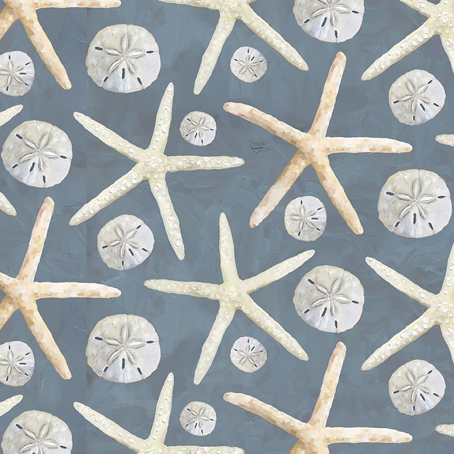A Drop in the Ocean Dollars & Stars Slate - Studio E from Fort Worth Fabric Studio
