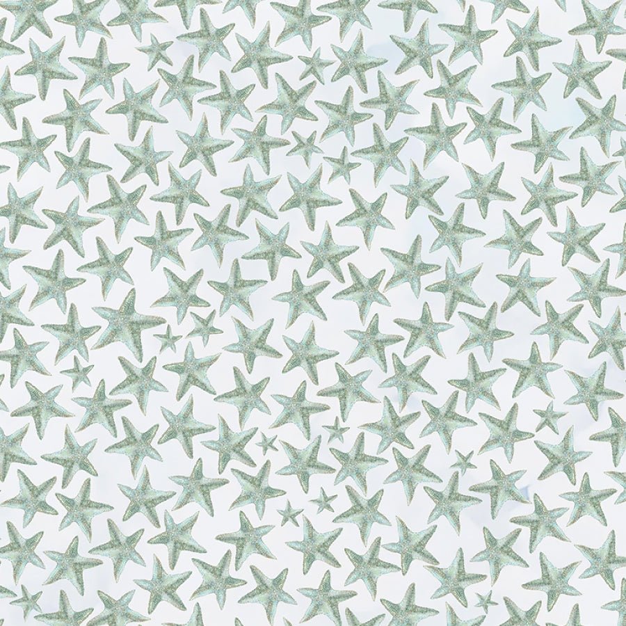 A Drop in the Ocean Starfish Packed Pearl - Studio E from Fort Worth Fabric Studio