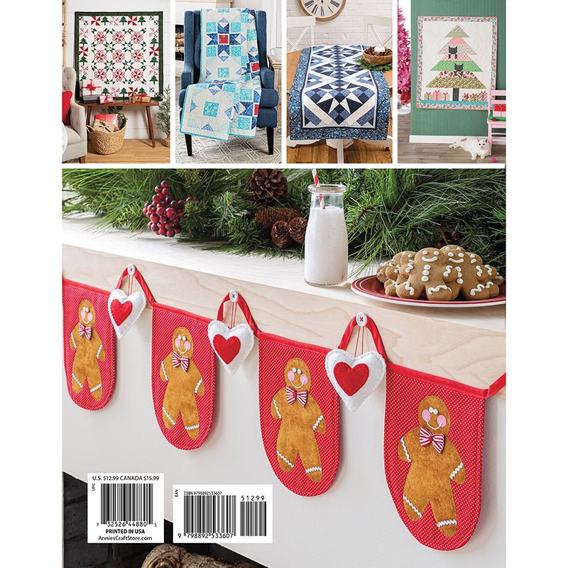 A Very Merry Quilted Christmas Pattern Book - Annie's Quilting from Fort Worth Fabric Studio