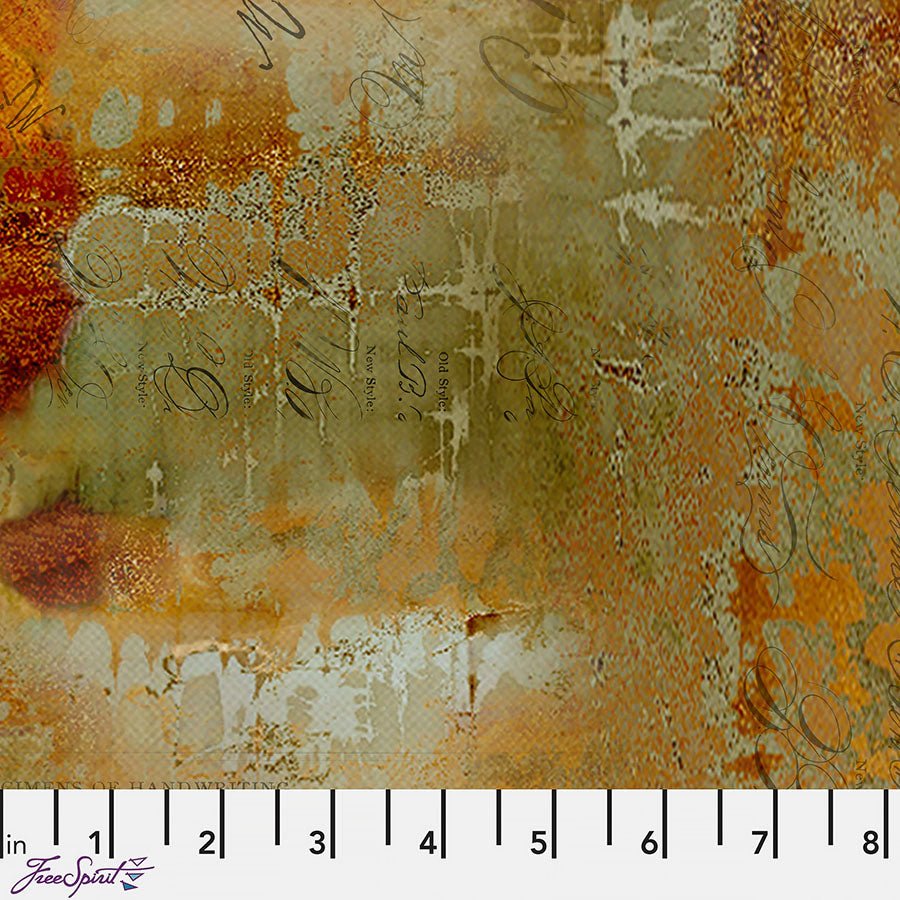Abandoned Writing Specimen Sienna - Free Spirit from Fort Worth Fabric Studio