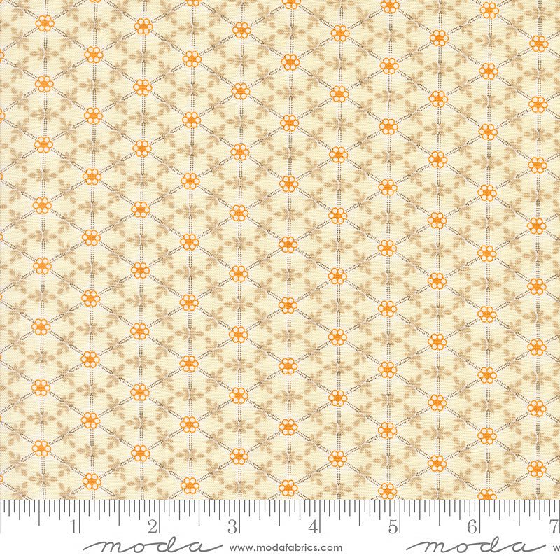 Agatha Road Floral Wreaths Ghost Multi - Moda from Fort Worth Fabric Studio