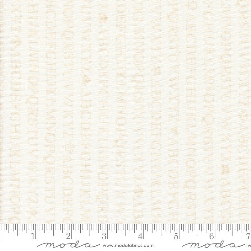 Agatha Road Text & Words Ghost - Moda from Fort Worth Fabric Studio