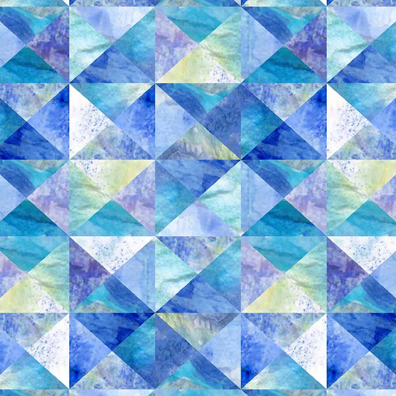 Air Mail Abstract Geo Pacific - Studio E from Fort Worth Fabric Studio