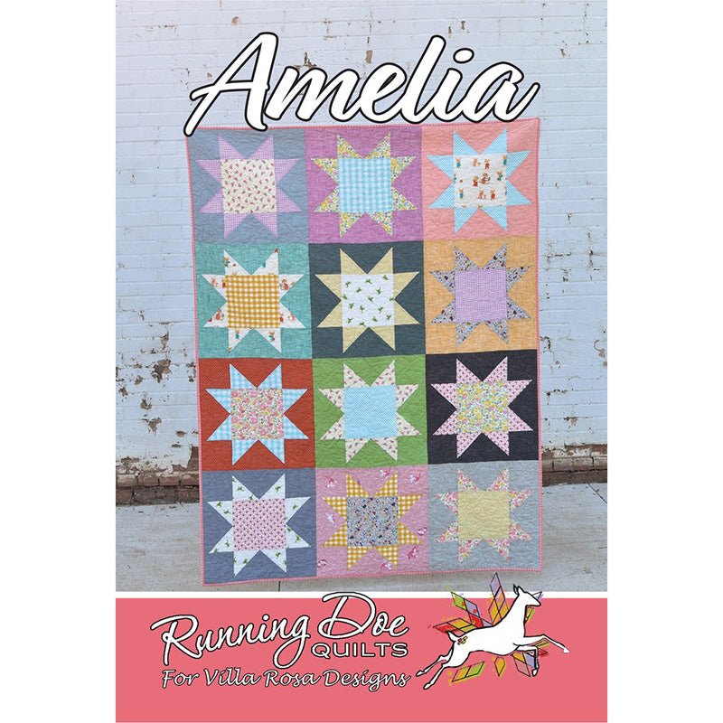 Amelia Quilt Pattern PDF Download - Villa Rosa Designs from Fort Worth Fabric Studio
