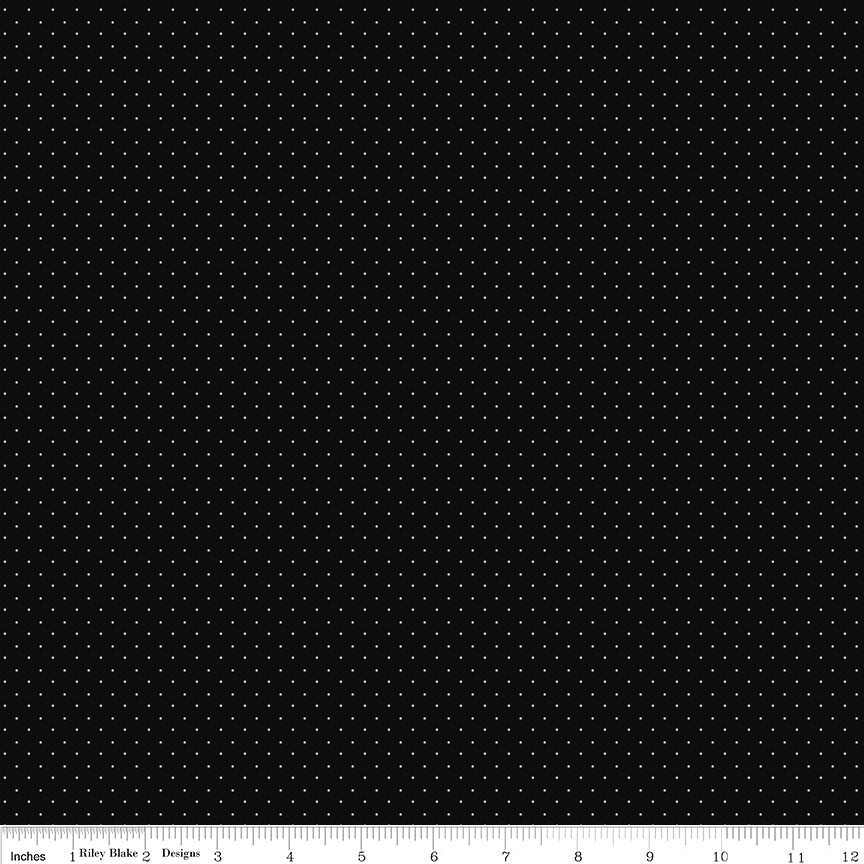 American Jane Pindots Black - Riley Blake from Fort Worth Fabric Studio