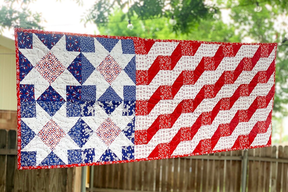 American Made Table Runner Pattern PDF Download - Fort Worth Fabric Studio from Fort Worth Fabric Studio
