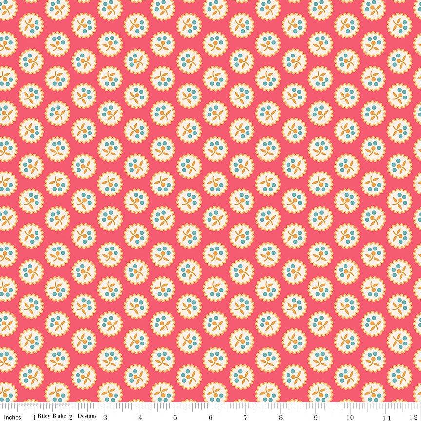 Americana Betsy Tea Rose - Riley Blake from Fort Worth Fabric Studio