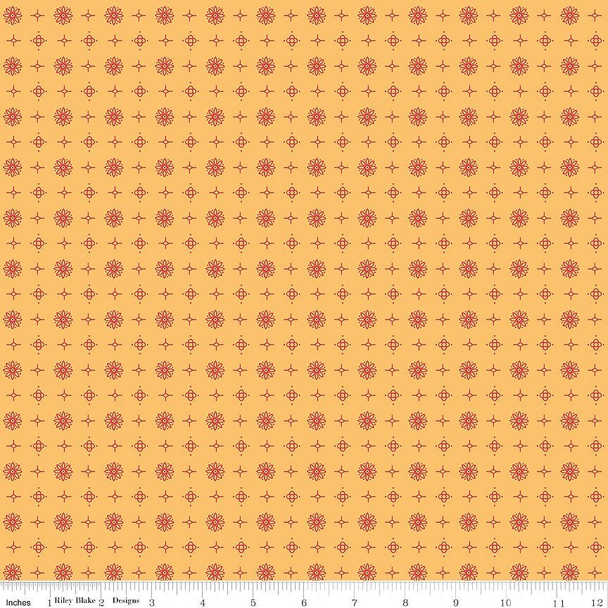 Americana Lincoln Marigold – Remnant 39″ × 44″ - Riley Blake from Fort Worth Fabric Studio