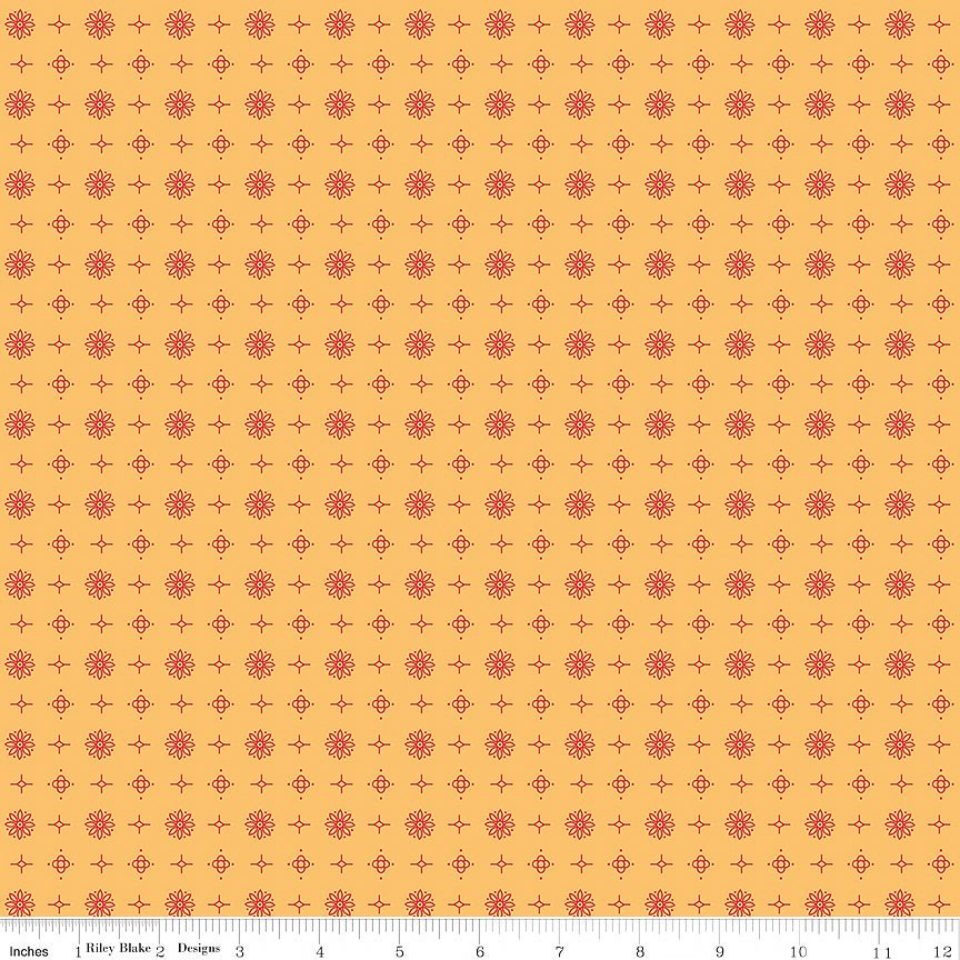 Americana Lincoln Marigold - Riley Blake from Fort Worth Fabric Studio