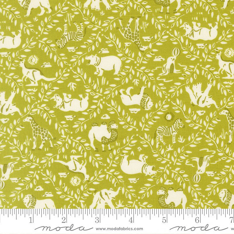Animal Park Fun Animal Cracker Vines Iguana - Moda from Fort Worth Fabric Studio