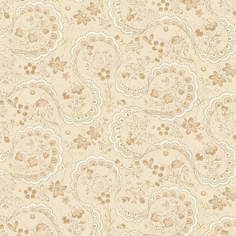 Apple Cider 18 Lacy Allover Beige - P&B Textiles from Fort Worth Fabric Studio