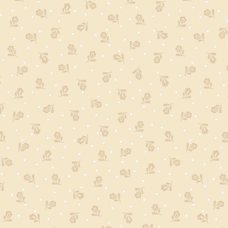 Apple Cider 18 Tossed Tulips Beige - P&B Textiles from Fort Worth Fabric Studio