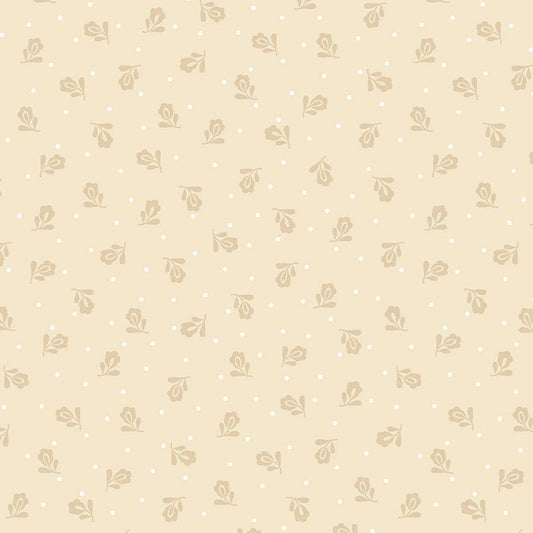 Apple Cider 18 Tossed Tulips Beige - P&B Textiles from Fort Worth Fabric Studio