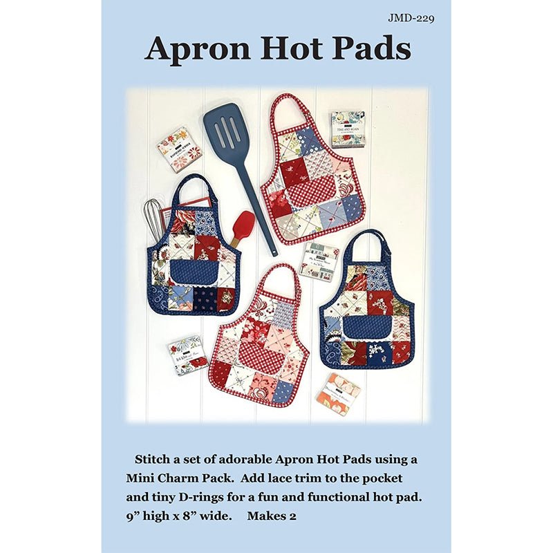Apron Hot Pads Pattern by J. Minnis Designs - J. Minnis Designs from Fort Worth Fabric Studio