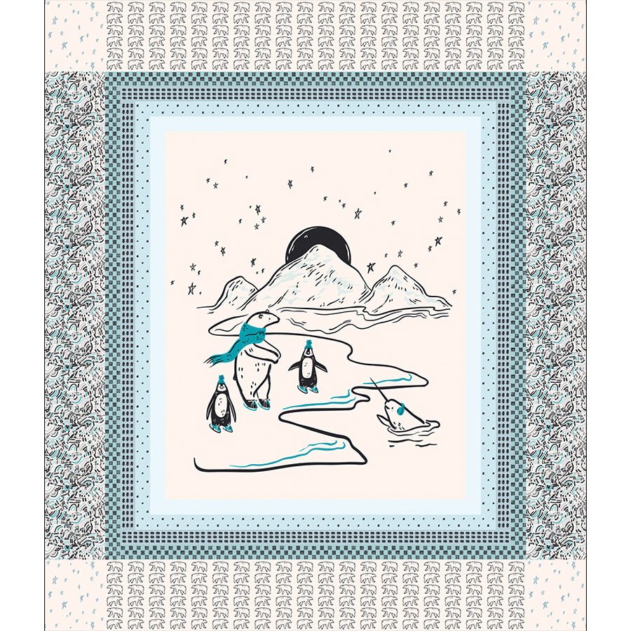 Arctic Tale 36" Polar Quest Panel Multi - Art Gallery from Fort Worth Fabric Studio